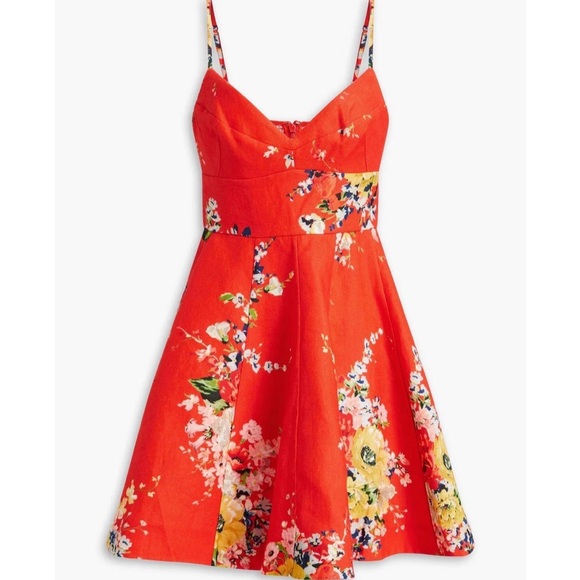 Zimmermann Dresses & Skirts - ZIMMERMANN Floral-print linen mini dress